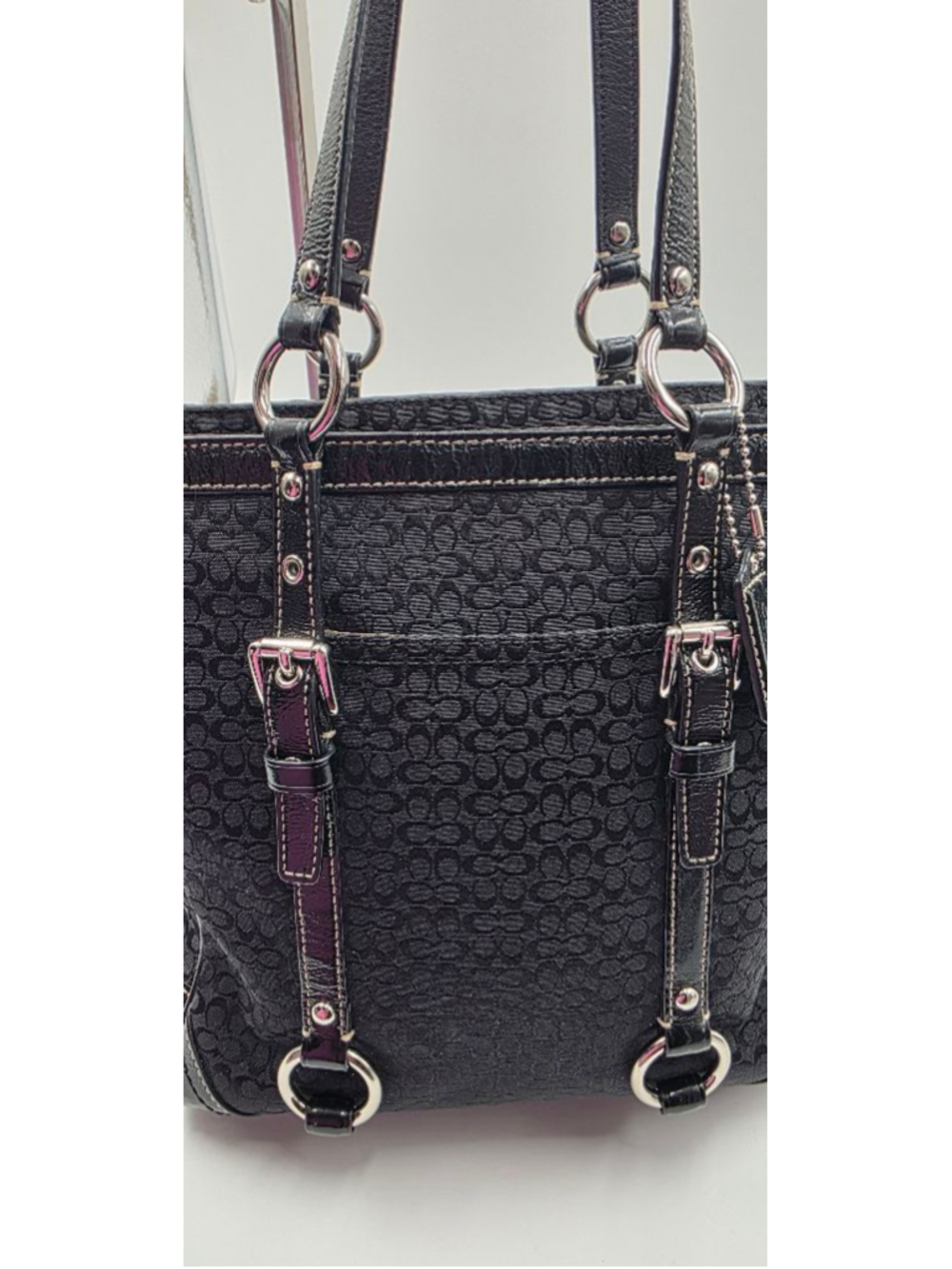 EUC Women's Coach Black Gallery Tote - Picture 13 of 16